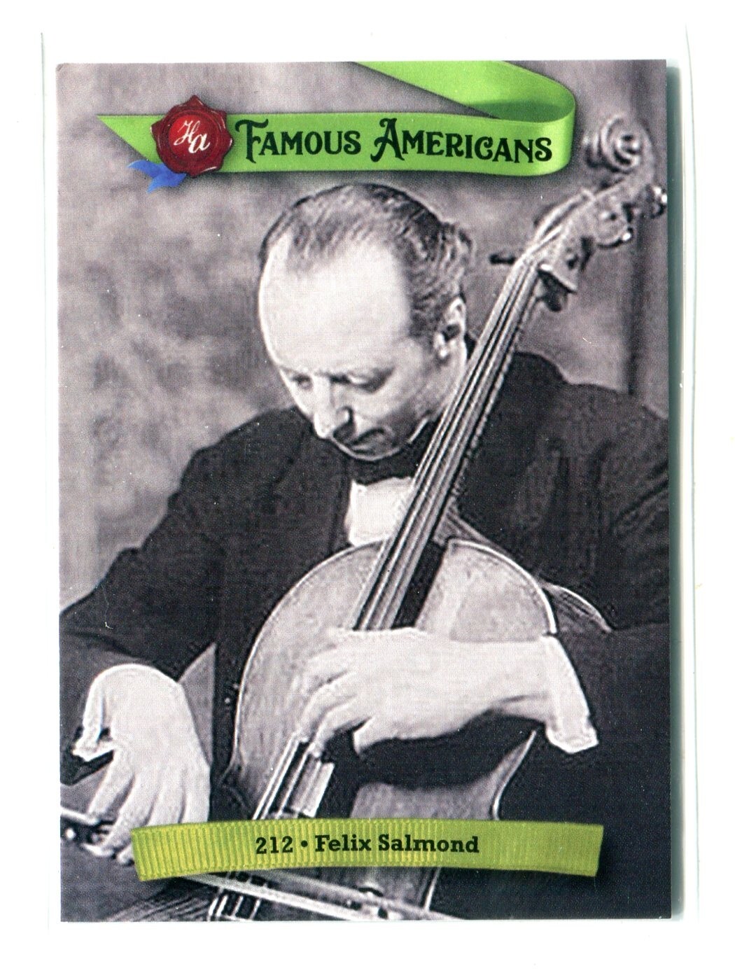 2021 HA Historic Autographs Famous Americans Green #212 Felix Salmond 2021 HA Historic Autographs Famous Americans Green #212 Felix Salmond