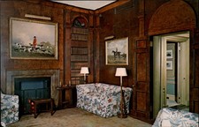 Vermont Shelburne Museum Leather Room Library ~ postcard sku945 picture