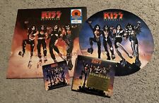 Paul Stanley & Gene Simmons Signed KISS Destroyer CD Resurrection Vinyl Slip Mat picture