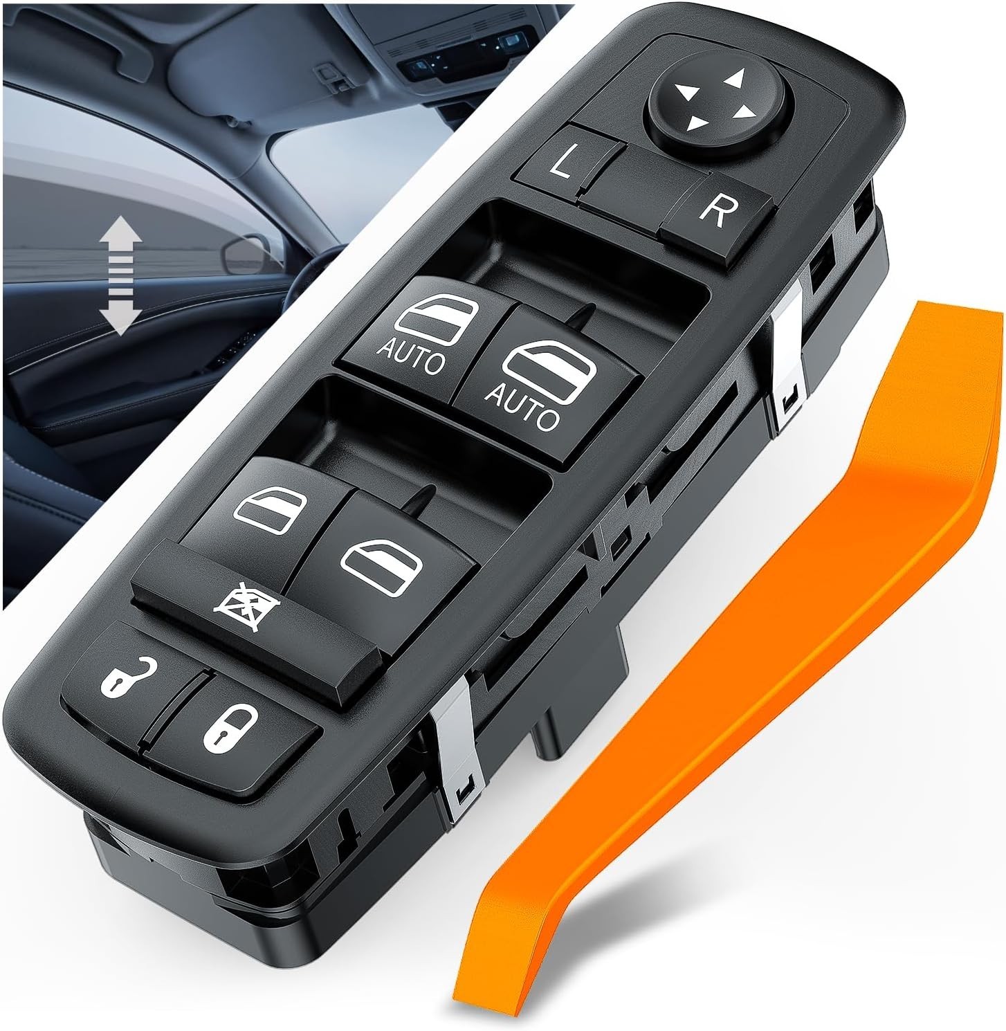 Power Master Window Switch replacement for Dodge Charger 2011-2020 Black Power Master Window Switch replacement for Dodge Charger 2011-2020 Black