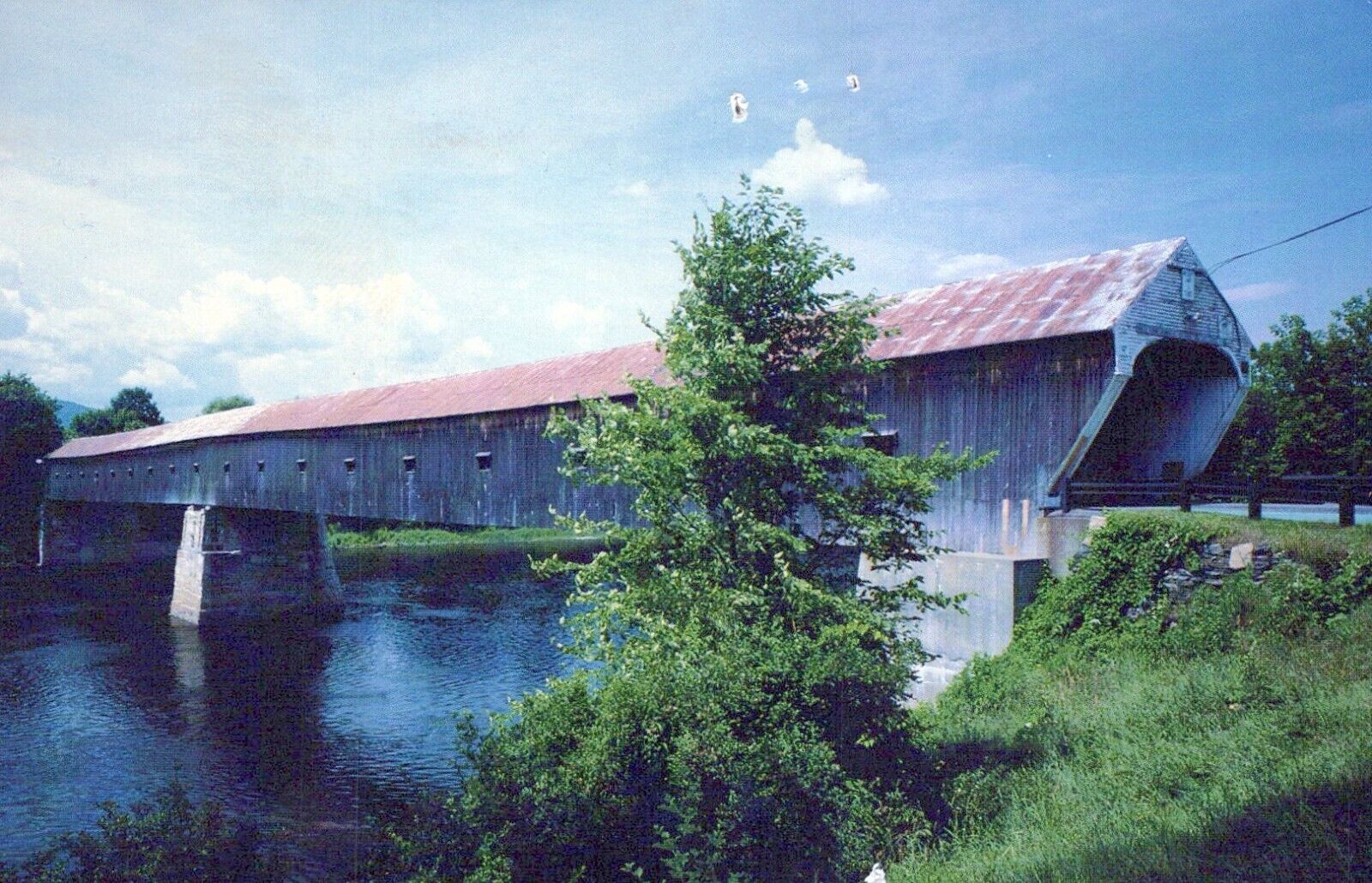 Windsor-Cornish Bridge Connecticut River Windsor Vermont New Hampshire Postcard