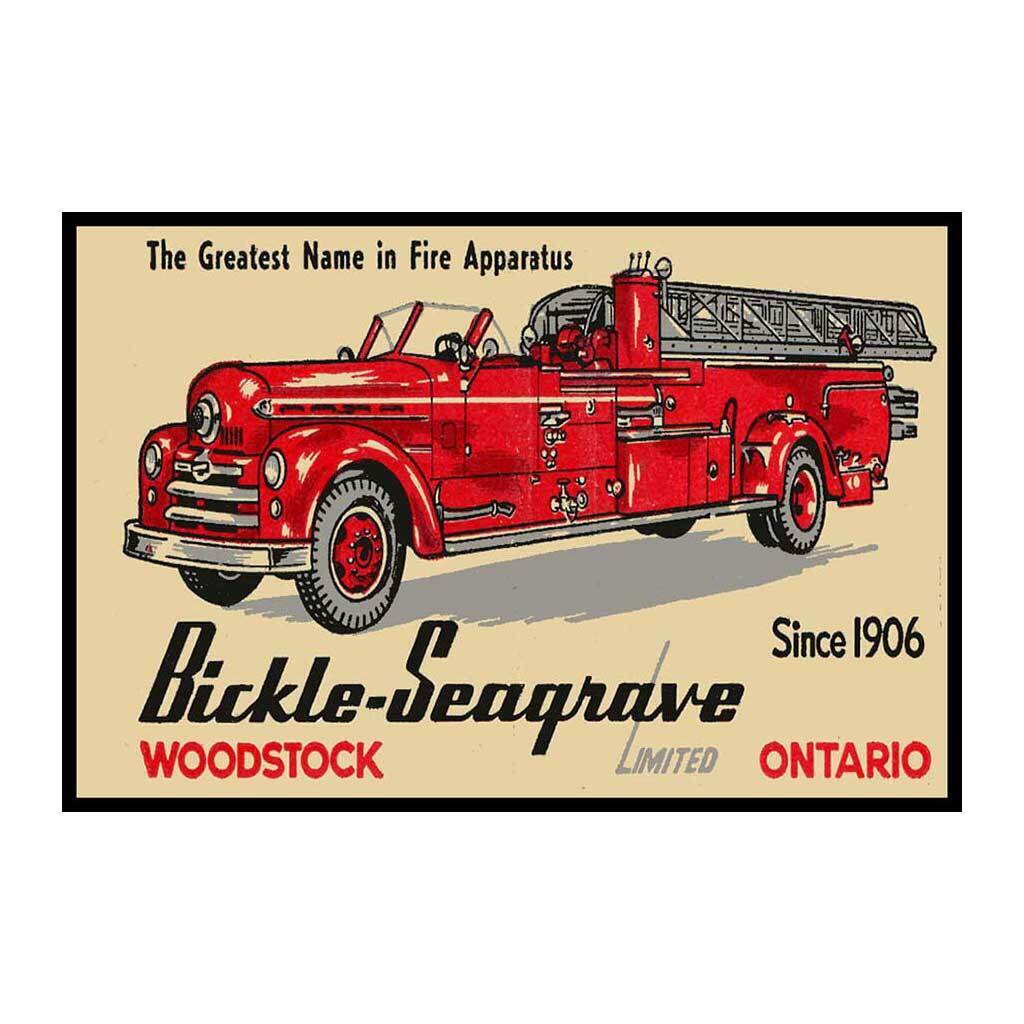 Bickle-Seagrave Fire Trucks Woodstock Ontario Canada Fridge Magnet