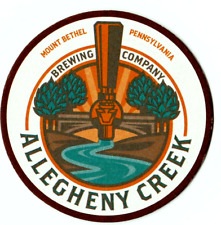 Allegheny Creek Brewing Co Beer Coaster Mount Bethel PA picture