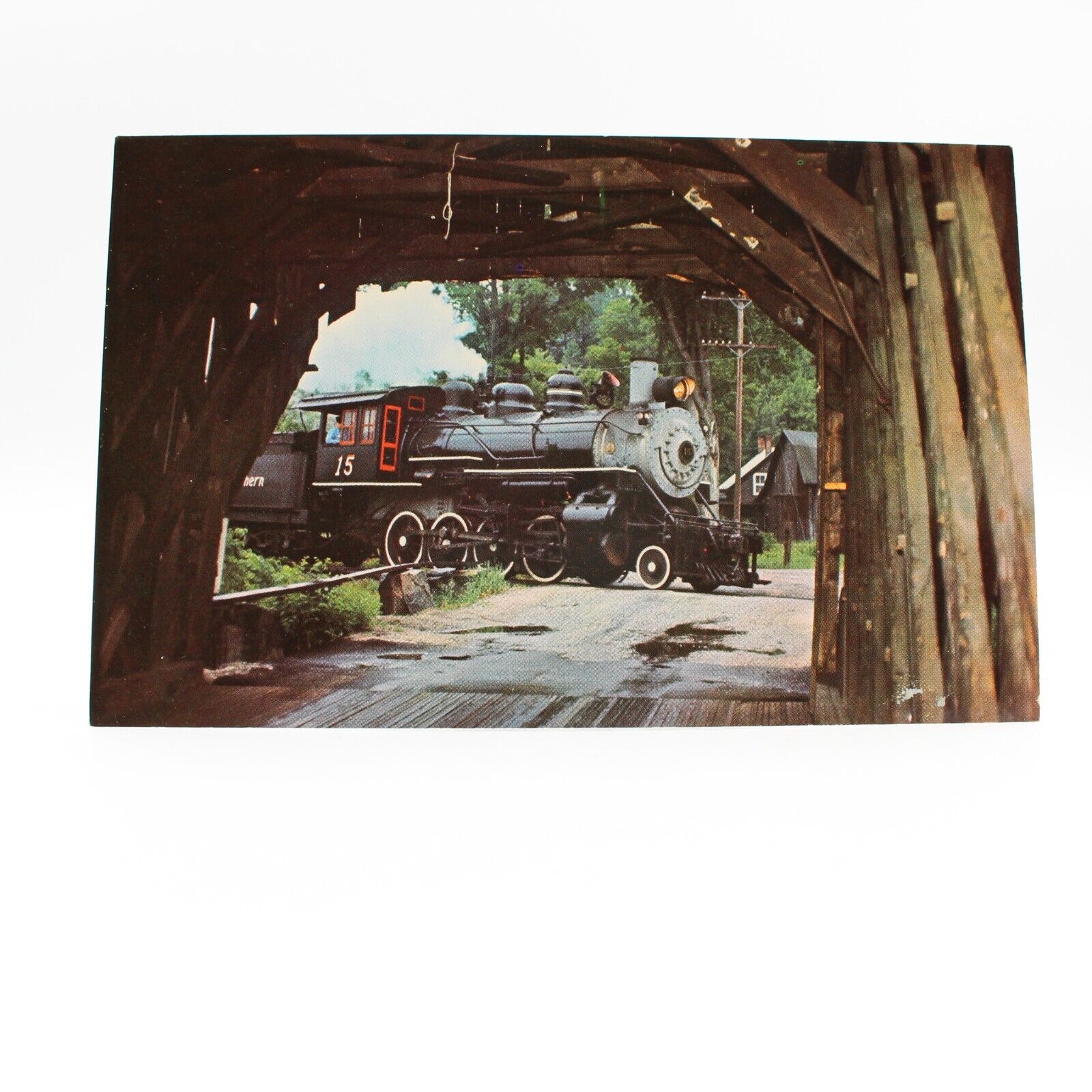 Bartonsville  Covered Bridge Baldwin #15 Railroad Museum Steamtown  Vermont UNP