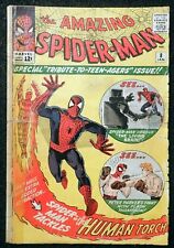 Amazing Spider-man #8 LOWER-GRADE 1st Living Brain Fantastic Four 1964 picture