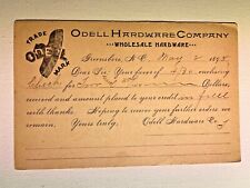 1895 Odell Hardware Company Greensboro NC Advertising Card picture