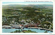postcard Brattleboro Vermont - Bird's-Eye view from Mt. Wantastiquet picture