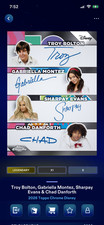 Disney Collect Legendary Chrome Quad Signatures Bolton Montez Evans 10cc picture