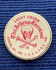 Original  1900 ATHENS, GA CARNIVAL Lucky Charm / Good Luck Token Oct. 1 -6, 1900 picture
