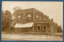 1372 RPPC c1910 Photo Postcard Post Office & WE Flynn & Co. Store  Alburgh Vt picture