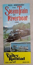 1982 Travel Brochure Valley Railroad Essex Connecticut Steam Train & Riverboat picture