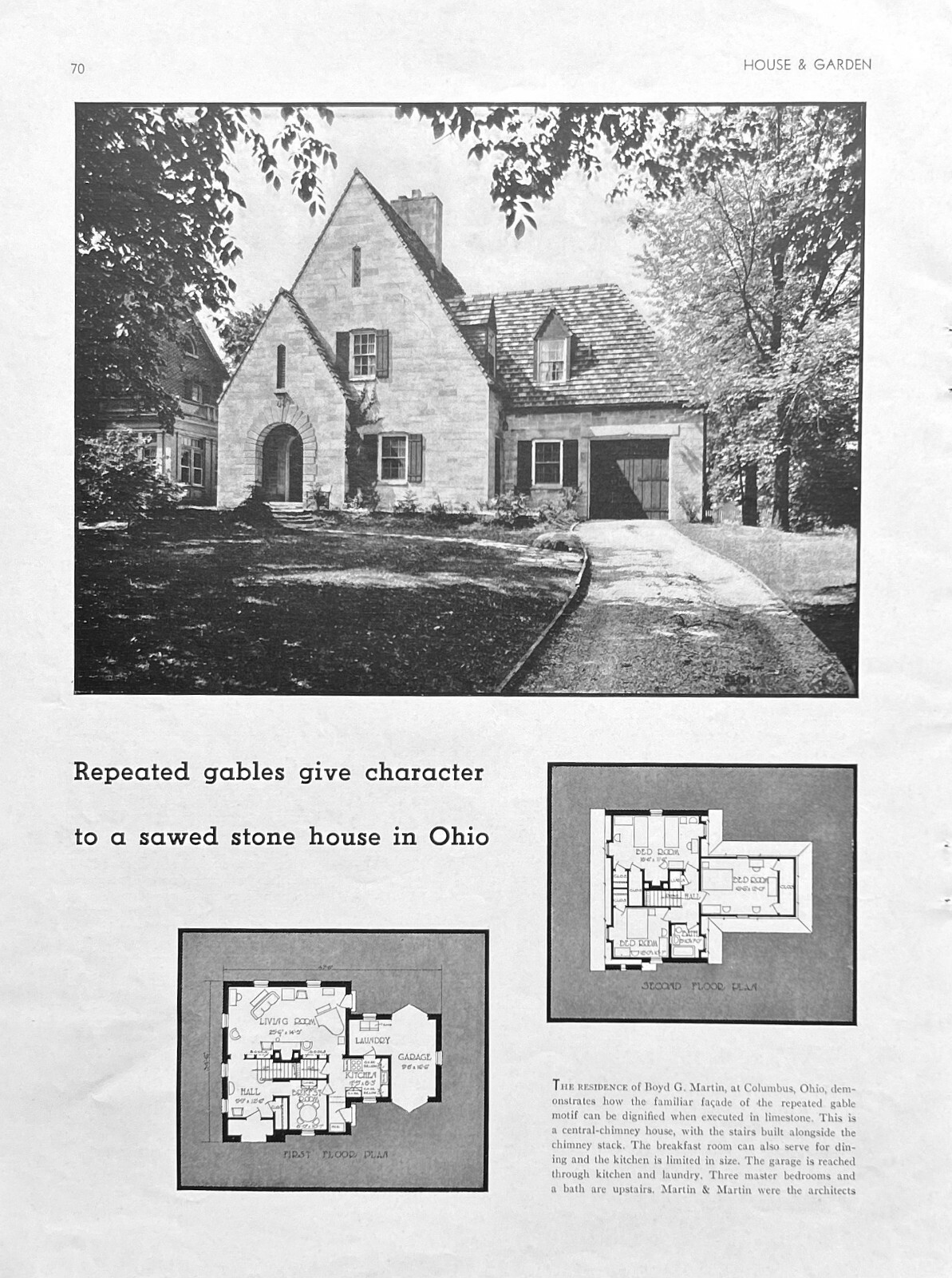 Boyd G Martin Home 1931 Columbus OH Martin & Martin Architects Boyd G Martin Home 1931 Columbus OH Martin & Martin Architects