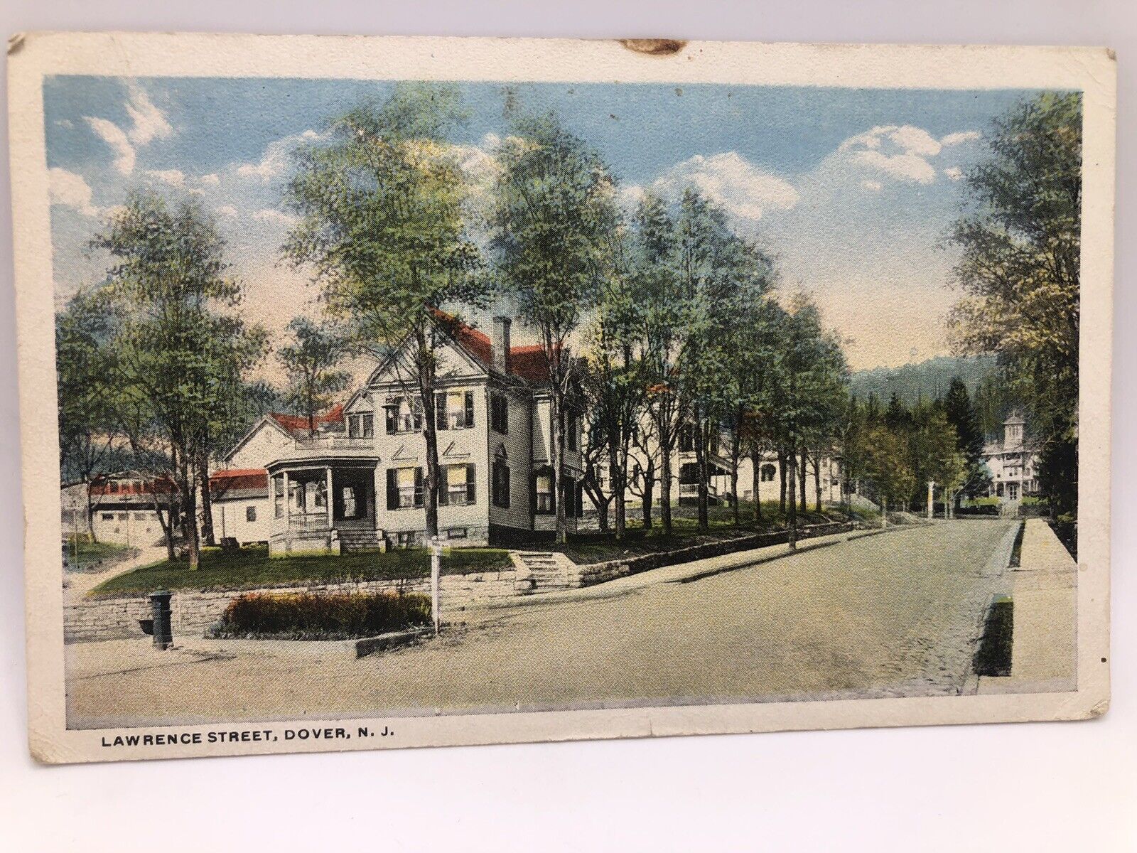 Postcard Dover New Jersey Lawrence Street Posted