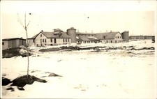 Shelburne Vermont VT Snowy Farm Buildings c1900s-10s Real Photo Vintage Postcard picture