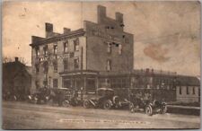 WILLIAMSVILLE, New York Postcard MANSION HOUSE HOTEL Street Scene / Albertype picture