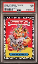 2022 Garbage Pail Kids Book Worms Wormy Wilder #54a Inkwell Black PSA 9 GPK picture