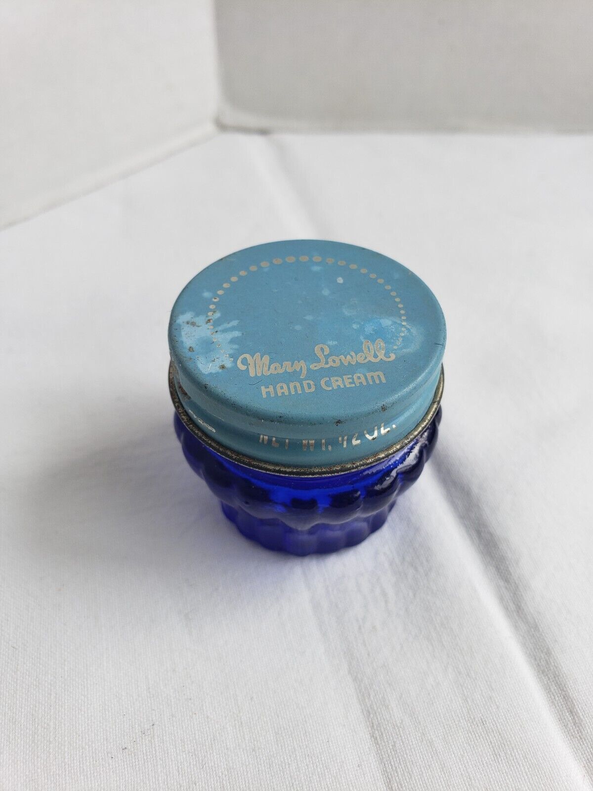 Mary Lowell Hand Cream Blue Jar EMPTY #SH 1