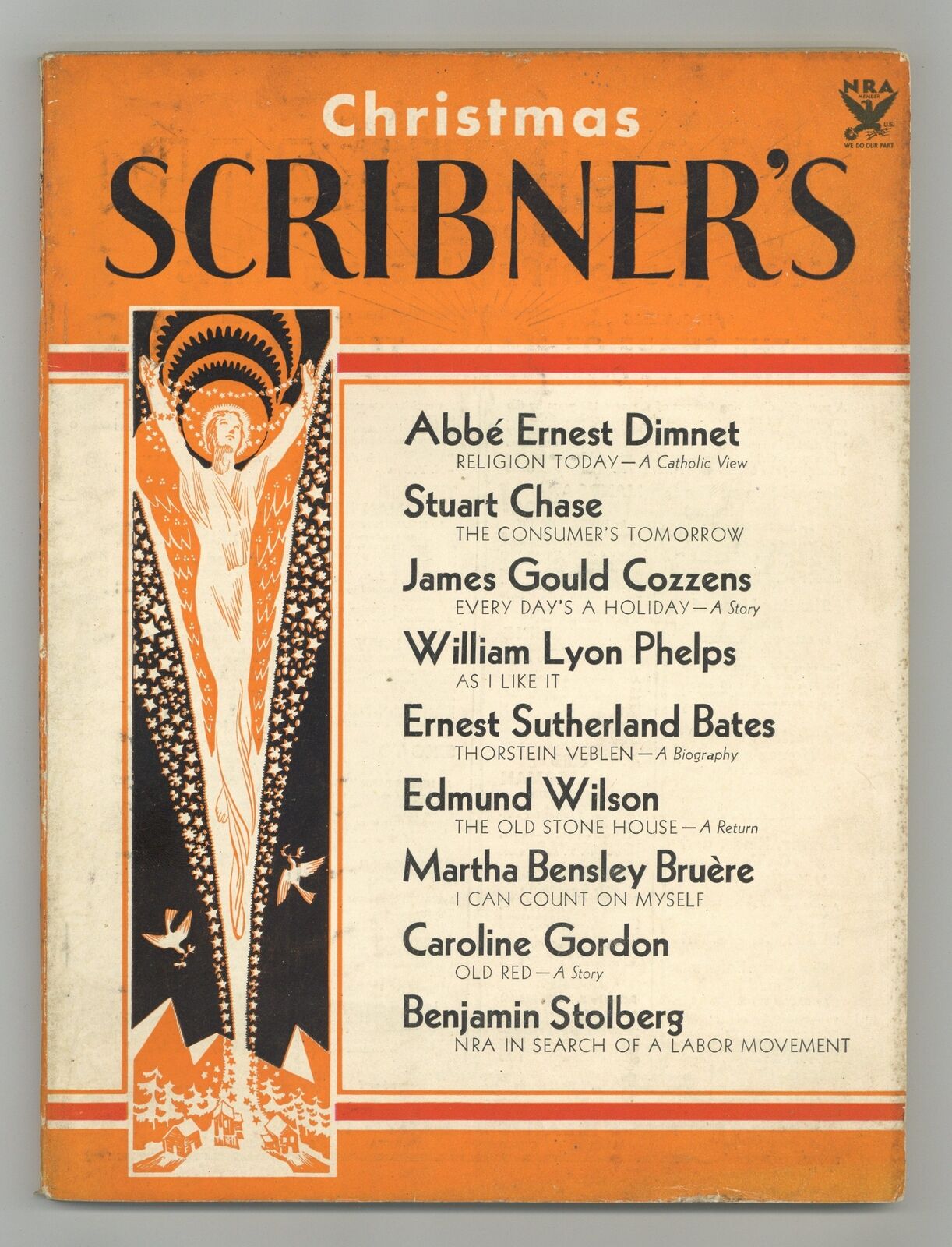 Scribner's Magazine Dec 1933 Vol. 94 #6 VG 4.0