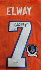 John Elway Authentic Signed Orange Pro Style Jersey Autographed BAS Witnessed picture