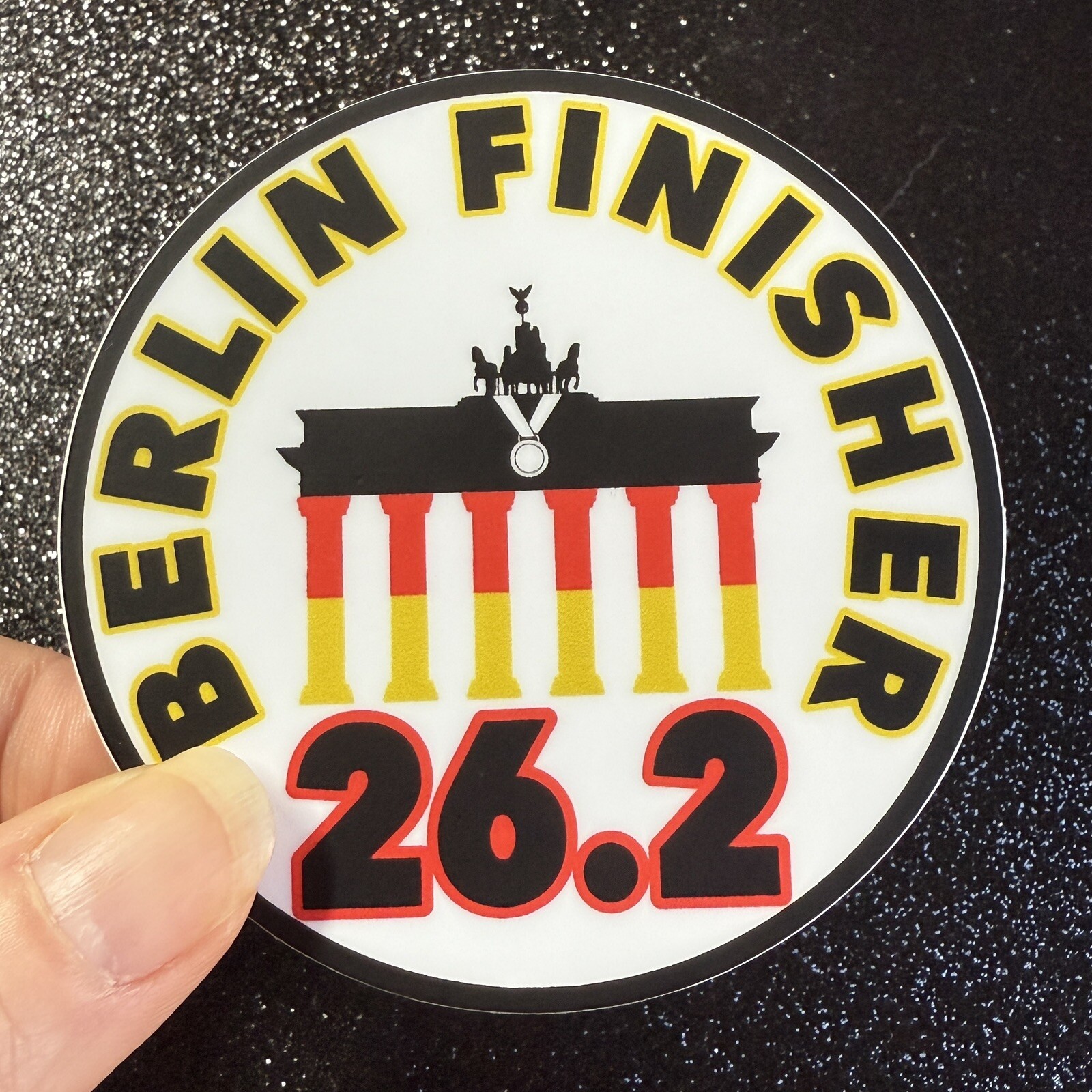 Berlin Marathon Finisher Weatherproof Sticker- Marathon Majors- 26.2 Berlin Marathon Finisher Weatherproof Sticker- Marathon Majors- 26.2