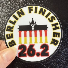Berlin Marathon Finisher Weatherproof Sticker- Marathon Majors- 26.2 picture
