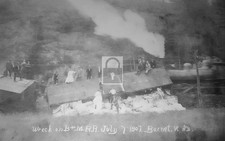 Railroad Train Wreck Barnet Vermont VT - Reprint picture