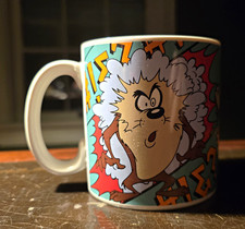 Vintage 1995 Taz Mug Applause Looney Tunes Tasmanian Devil Warner Bros 29350 picture