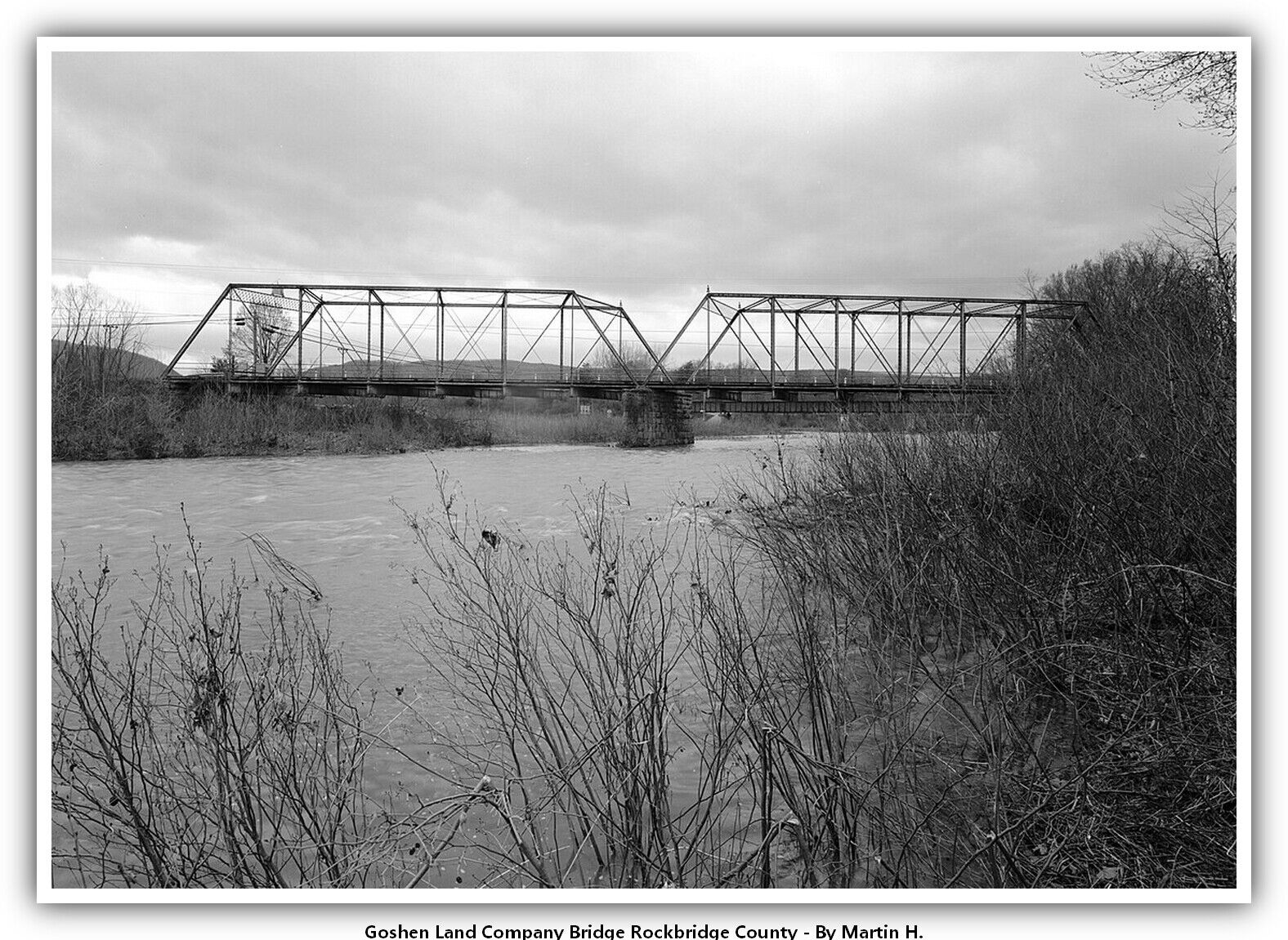 Goshen Land Company Bridge Rockbridge County  Postcard