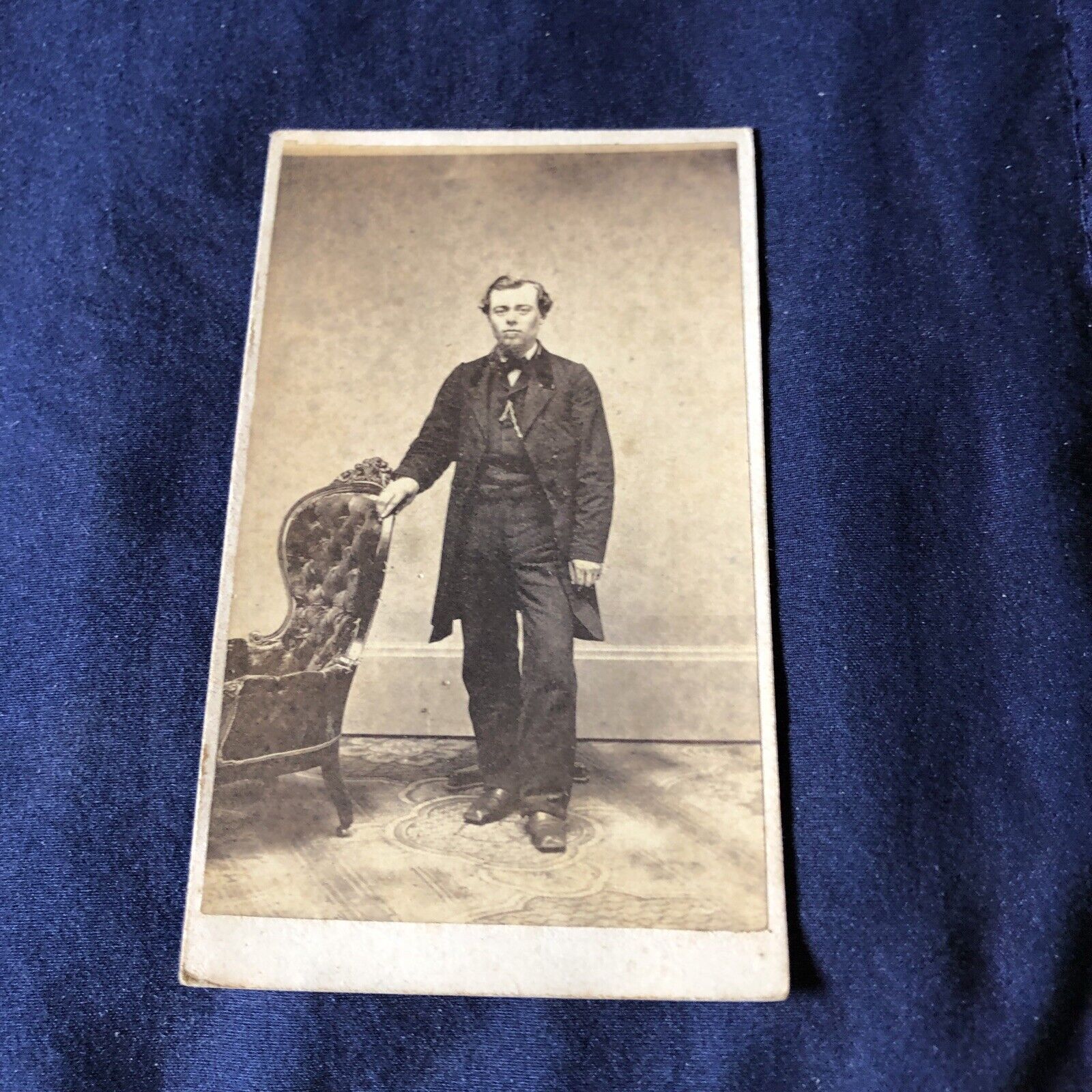 Vintage Victorian Man  CDV Photo Photograph Rochester New York￼
