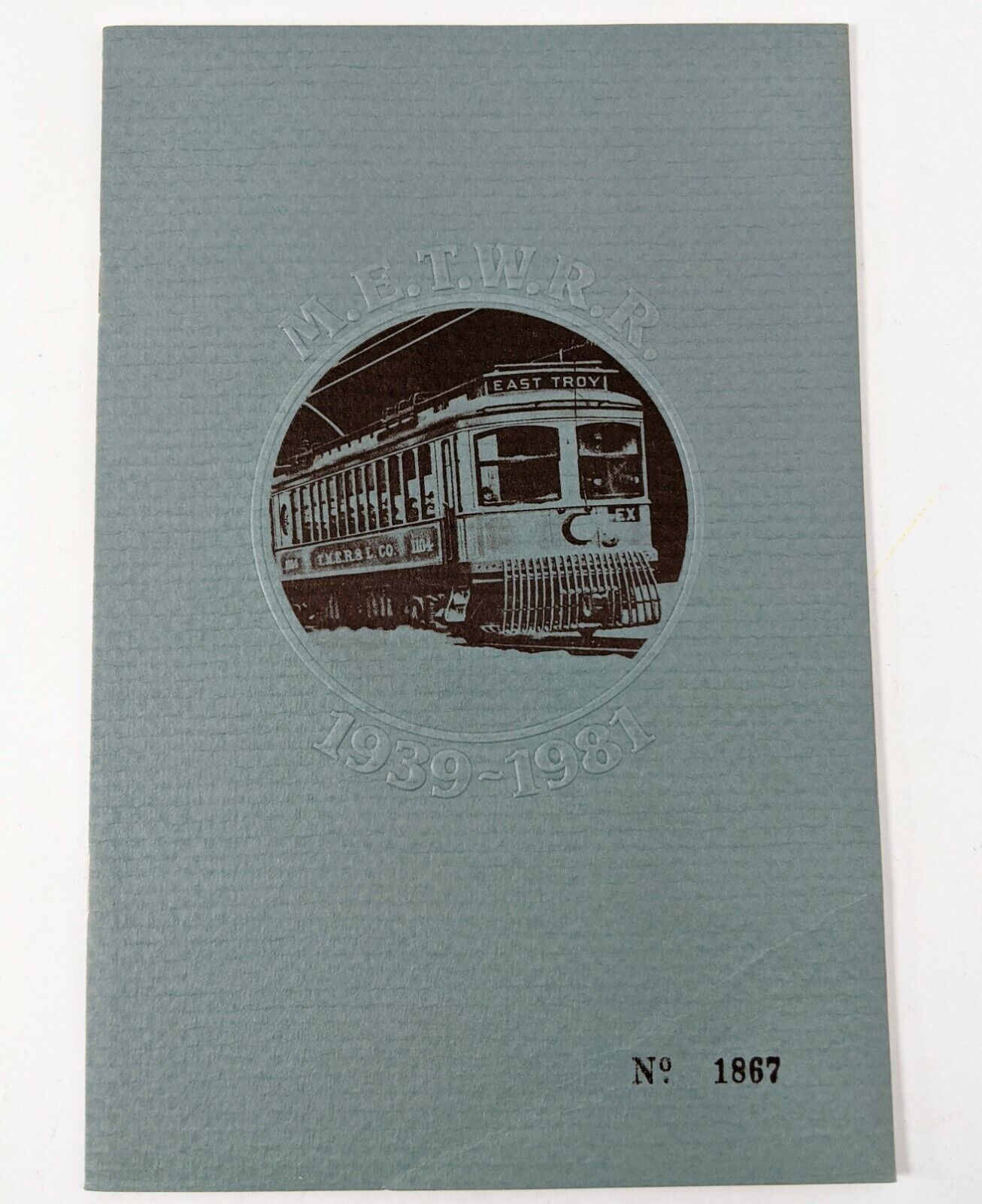 Milwaukee East Troy Wisconsin Railroad RR 1039-1981 Booklet