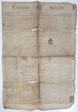1795 Leicester Herald Newspaper French Revolution National Convention Parliament picture