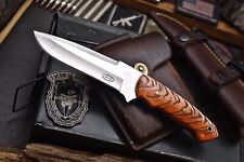 CFK Handmade ATS 34 Custom TIGER PINE CONE Corelon Hunting Skinner Knife Set picture