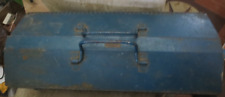 Vintage Union Chests Metal Toolbox Case with Tray Model 7121 RARE Bi-Fold Lid picture