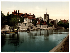 England. Maidstone. Church, Palace and College.  Vintage Photochrome by P.Z, P picture