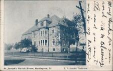 1907 Burlington,VT St. Joseph's Parish House Chittenden County Vermont Postcard picture