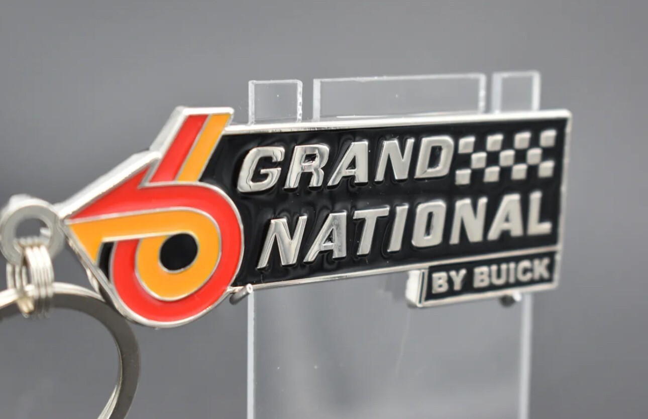 Buick Grand National keychains. Nicely crafted. Single sided, 3mm thick painted 