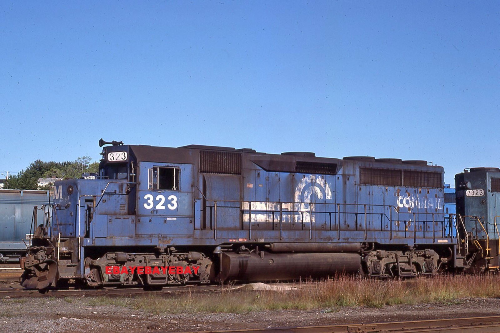 GUILFORD / B&M 323 @ S. PORTLAND ME in 86 ORIGINAL KODACHROME SLIDE