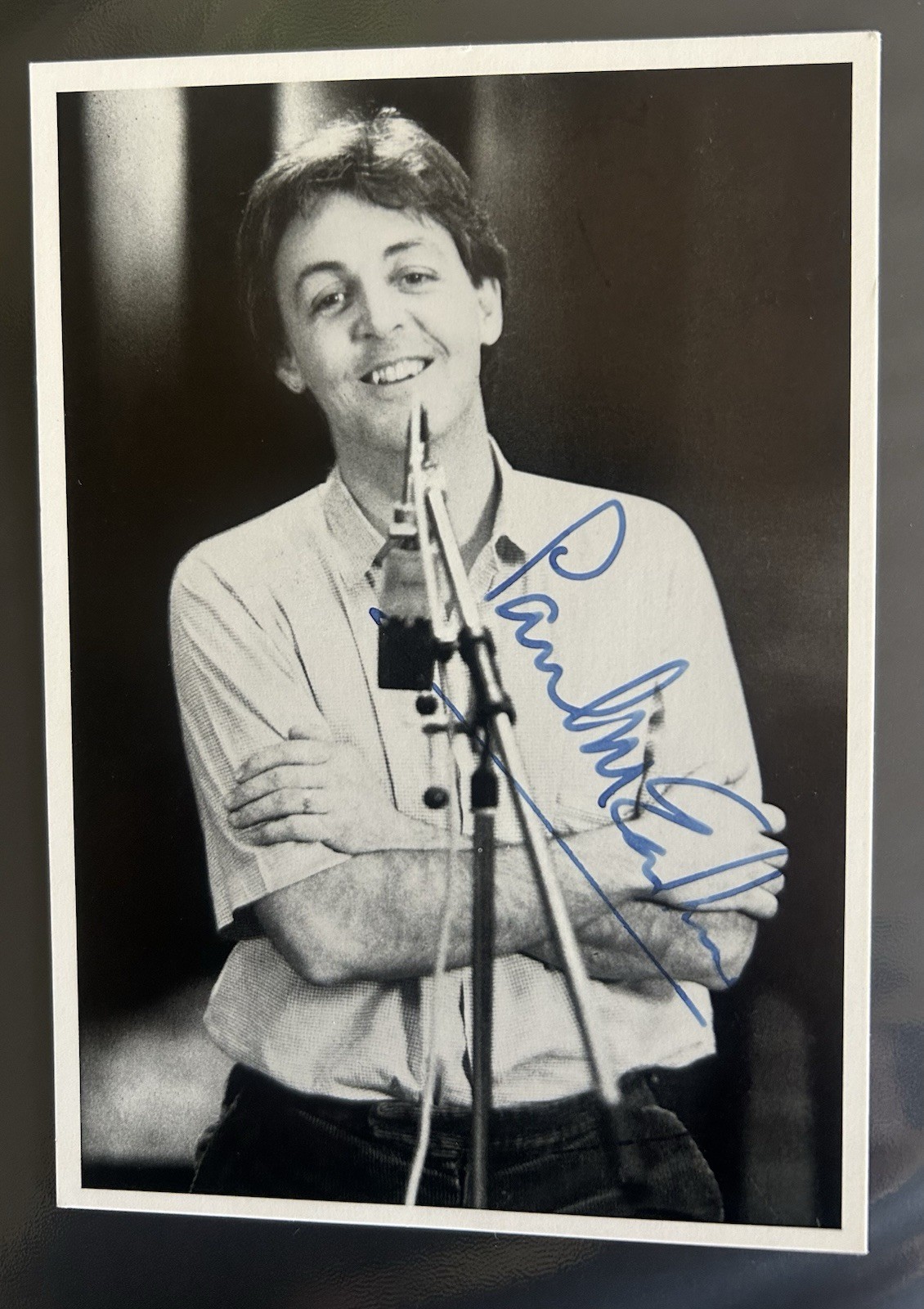 PAUL McCARTNEY Autographed 1980s MPL Postcard Signed Beatles