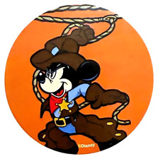 Cowboy Sheriff Mickey Mouse Sticker Lasso Western Frontierland Walt Disney World picture