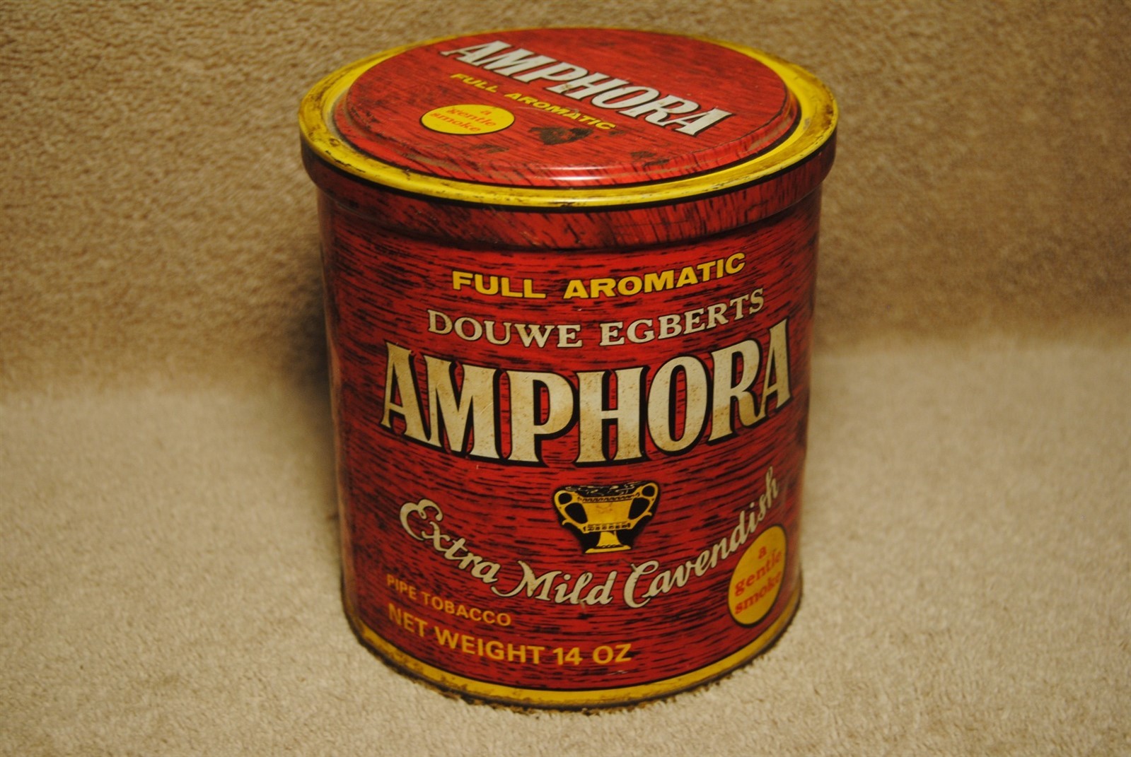 Vtg Amphora Tobacco Empty Tin Package Douwe Egberts Extra Mild Cavendish Urecht Vtg Amphora Tobacco Empty Tin Package Douwe Egberts Extra Mild Cavendish Urecht