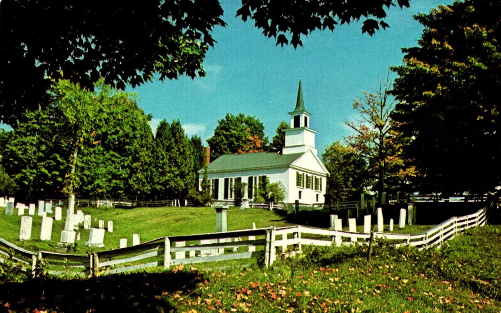 Postcard brownington congressional church Vermont