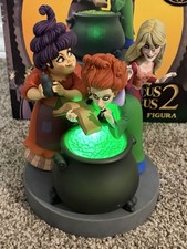 Disney Hocus Pocus 2 Sanderson Sisters Halloween Cauldron Figurine w/ Box Works picture