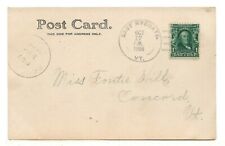 VERY RARE 1906 PC: East Ryegate Vermont Postmark  picture