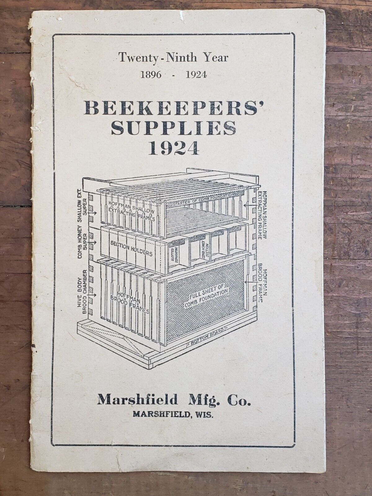 Antique 1924 Beekeepers Supplies Catalog Marshfield Mfg Co Wisconsin Beekeeping