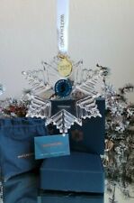 2021 *NIB* WATERFORD CRYSTAL ANNUAL SNOWCRYSTAL CHRISTMAS ORNAMENT 1059685 picture