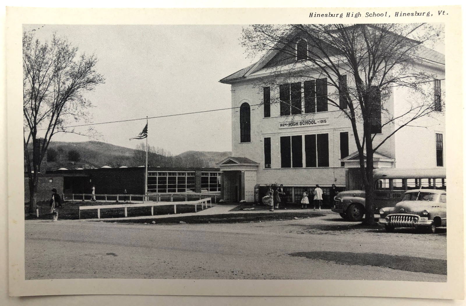 Hinesburg High School Vermont Postcard VT Hinesburg High School Vermont Postcard VT
