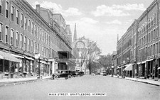 Main Street View Brattleboro Vermont VT - Reprint picture