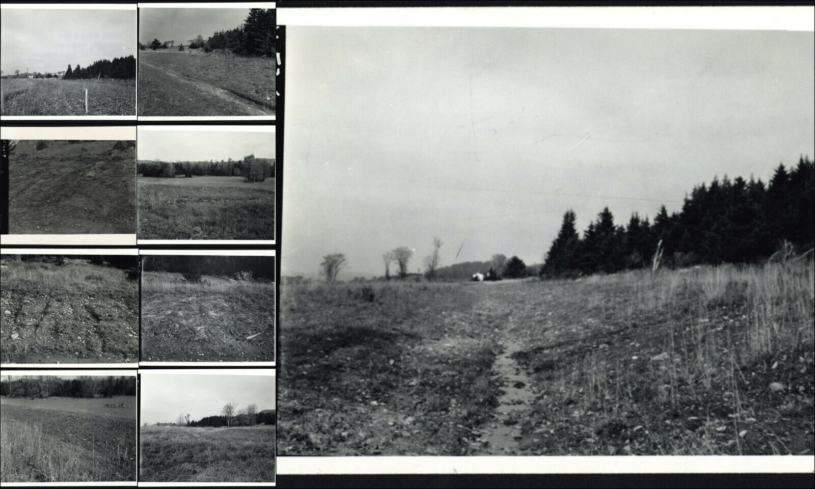 WENDELL FOLSOM FARM - Waitsfield, VERMONT - 1956 PHOTOGRAPHS [Drainage] Lot of 9