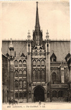 Antique London Guildhall Postcard Gothic Architecture No. 162 Unused France picture