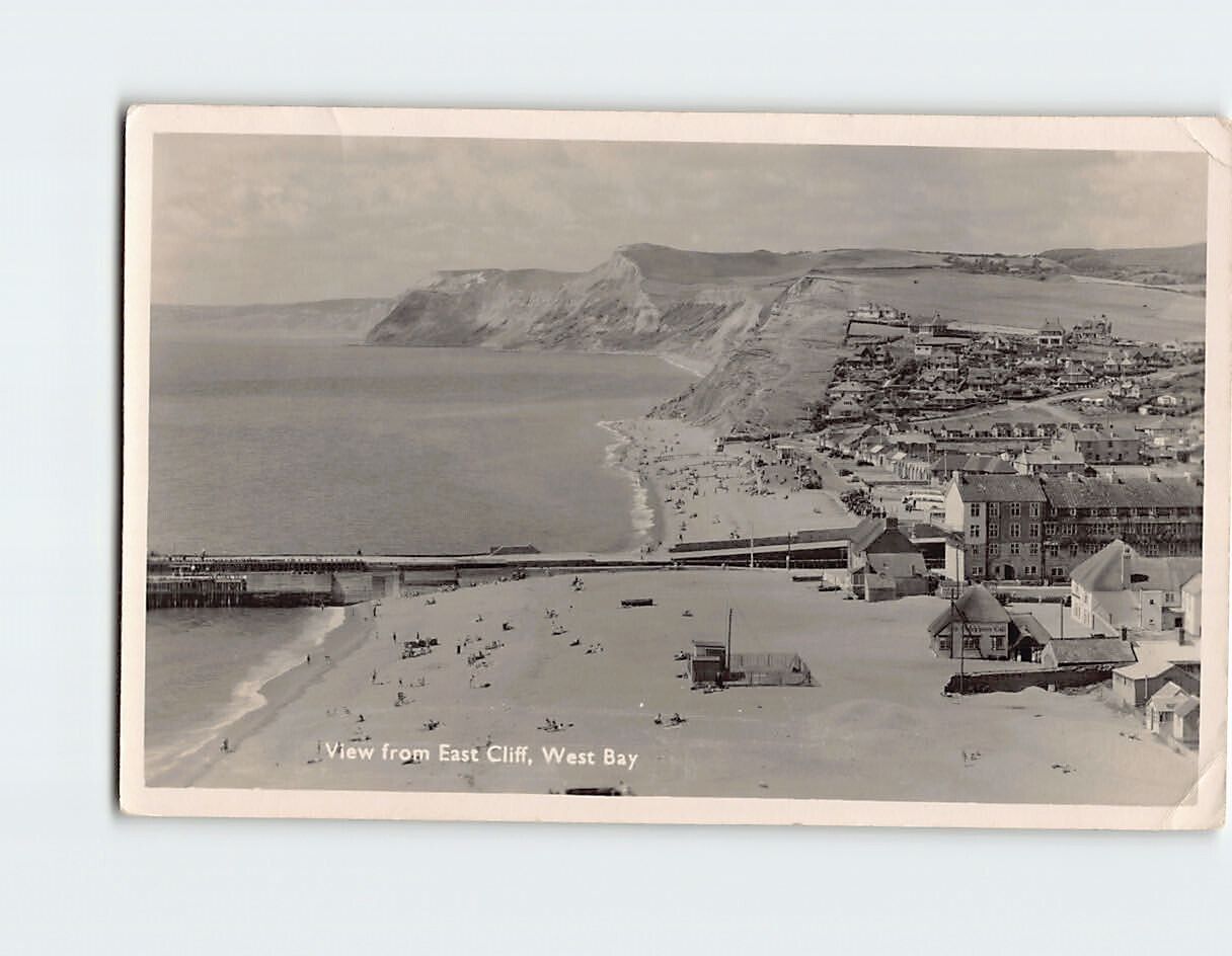 Postcard View from East Cliff West Bay Bridport England